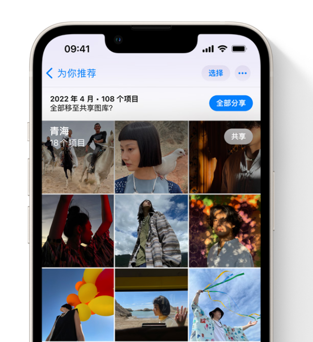 木垒苹果维修网点分享在 iPhone 上使用共享图库 