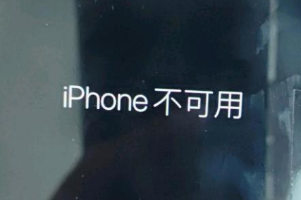 木垒苹果服务网点分享锁屏界面显示“iPhone 不可用”如何解决 